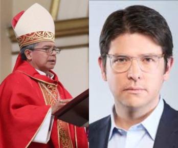 Cardenal Rueda sobre muerte de Miguel Uribe. / Fotos: Vatican News y Senado.
