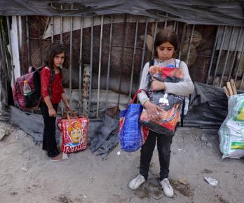 Niños Franja de Gaza. / Foto: AFP. 