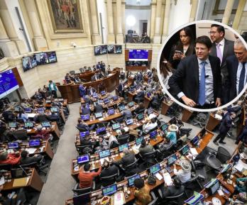 Curul de Miguel Uribe Turbay en el Senado. / Fotos: AFP.