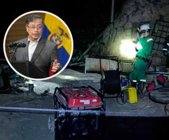 Presidente Petro sobre índices del carbón. / Fotos: Presidencia y ANM.