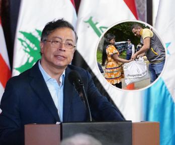 Petro sobre Colombia sin Hambre. / Foto: Presidencia y DPS.