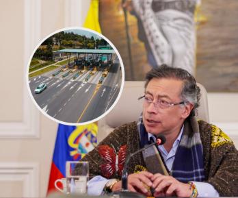 Petro sobre peajes en Colombia. / Foto: Presidencia y ANI.