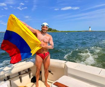 Nadador colombiano hace historia. / Foto: Cortesía.