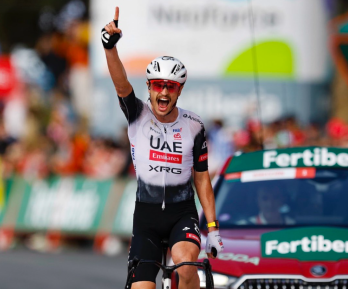 Jay Vaine ganó la sexta etapa de La Vuelta y un noruego es el nuevo líder de la prueba