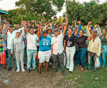 Entrega de tierras en Córdoba. / Foto: ANT.