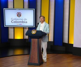 Presidente Petro durante la Instalación XXVIII - Encuentro de la Jurisdicción Ordinaria, “Justicia somos todos”