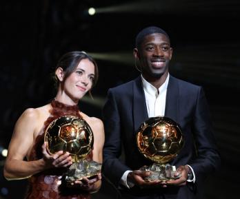 Aitana Bonmatí y Ousmane Dembélé