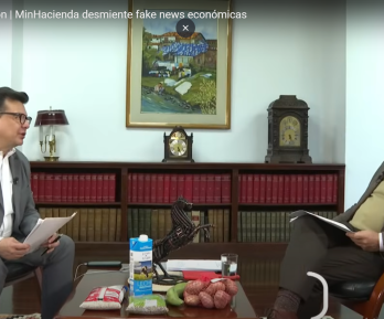 Ministro de Hacienda, Germán Ávila en entrevista con Hollman Morris en Noches de Opinión