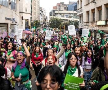 Movilizaciones. / Foto: AFP.