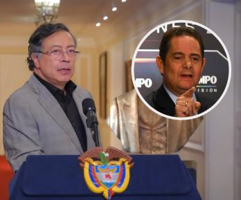Presidente Petro y Germán Vargas Lleras. / Fotos: Presidencia y AFP.