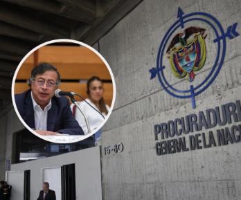 Petro sobre solicitud de la Procuraduría. / Fotos: Procuraduría y Presidencia.