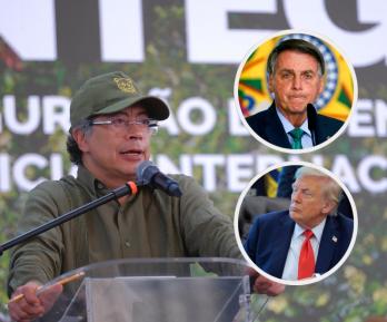 Petro sobre tensiones de Brasil y EE.UU. / Fotos: Presidencia y AFP.