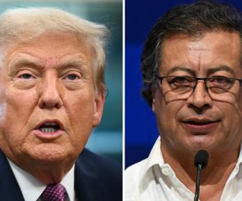 Respuesta del presidente Petro a Trump. / Foto: AFP.