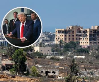 Plan de Trump con Franja de Gaza. / Fotos: AFP.