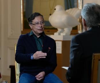 Presidente Petro niega haber amenazado a Trump 