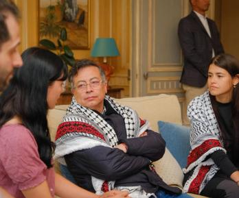 Presidente se reúne con las colombianas deportadas por Israel en flotilla humanitaria a Gaza