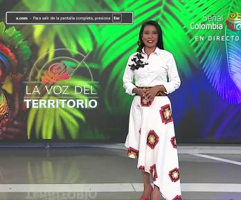 Martha Rentería, presentadora del noticiero de RTVC