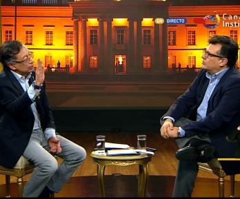 Presidente Petro en entrevista con RTVC
