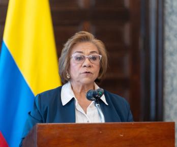 Canciller Rosa Villavicencio. / Foto: X Cancillería.