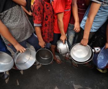 Hambruna en Gaza. / Foto: AFP.