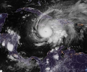 Huracán Melissa. / Foto: AFP.