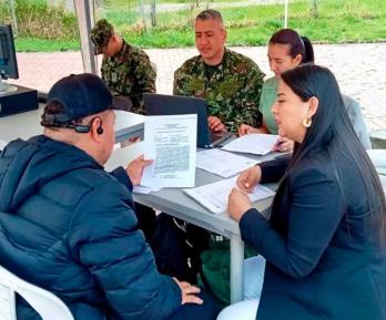 Registro de militares. / Foto: Comando General de las Fuerzas Militares.
