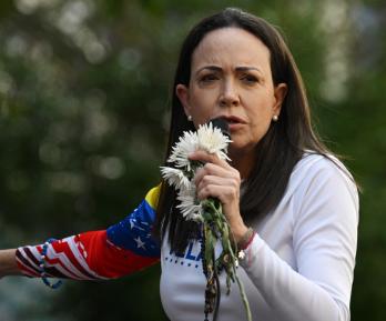 María Corina Machado. / Foto: AFP.