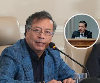 Petro sobre Bernie Moreno. / Fotos: Presidencia y AFP.