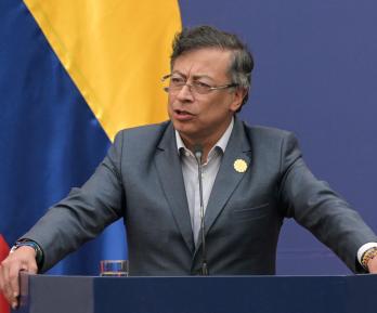 Petro sobre colombianos en Ucrania. / Foto: AFP.