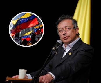 Presidente sobre la paz en Venezuela. / Fotos: Presidencia y AFP.