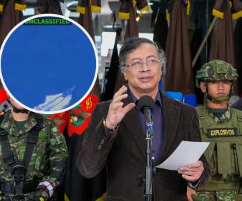 Petro sobre nueva lancha. / Fotos: Presidencia.