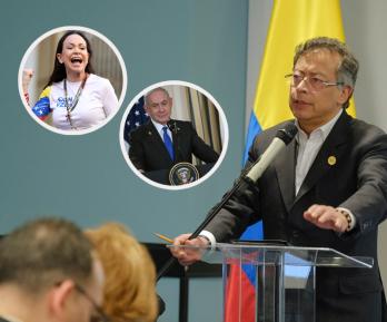 Petro envía carta a María Corina Machado. / Fotos: AFP y Presidencia.