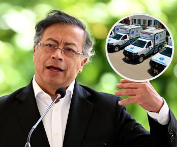 Petro sobre salud preventiva en Colombia. / Fotos: AFP y MinSalud.