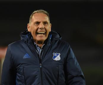 Miguel Ángel Russo en Millonarios. / Foto: AFP.