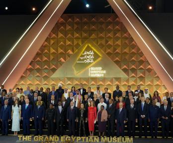 Presidente Petro en la inauguración del Gran Museo Egipcio en El Cairo