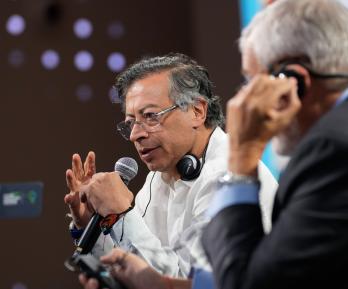 Participación del presidente de Colombia, Gustavo Petro en el panel Iniciativa de Inversión