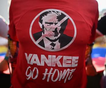 Manifestante venezolano.