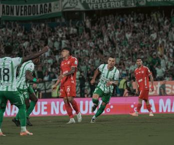 Atlético Nacional vs. América. / Foto: X Atlético Oficial.