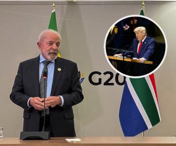 Lula sobre Trump en el G20. / Fotos: AFP.