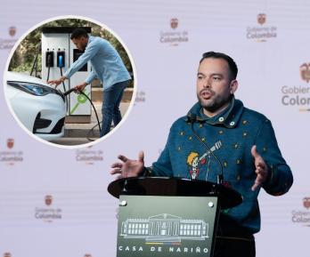 Movilidad eléctrica en Colombia. / Fotos: Presidencia y Freepik.