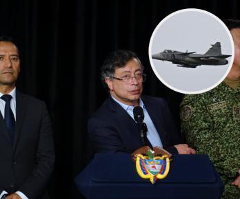 Contrato de aviones Gripen. / Fotos: Presidencia y AFP.