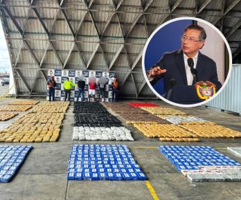 Presidente Petro sobre cocaína. / Fotos: MinDefensa y Presidencia.
