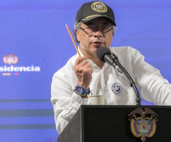 Petro sobre la paz. / Foto: AFP.