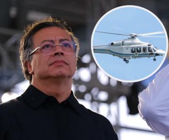 Petro reacciona a suspensión de soporte a helicóptero. / Fotos: Presidencia.