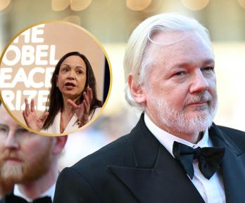 Julian Assange denuncia premio Nobel María Corina Machado
