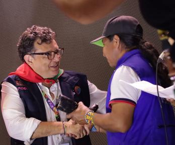 Pueblo Nasa reconoce al gerente de RTVC en histórica cumbre que reúne 206 territorios indígenas en Cauca