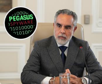 Benedetti sobre Pegasus. / Foto: Presidencia y archivo RTVC.