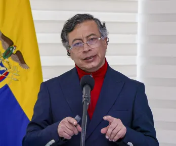 Presidente Petro defendio emergencia economica en alocucion presidencial.