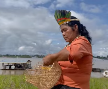 Uno de los mayores referentes culturales del pueblo Bora es su tradición artesanal en cestería