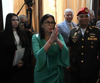 Delcy Rodríguez asume como presidenta encargada de Venezuela.